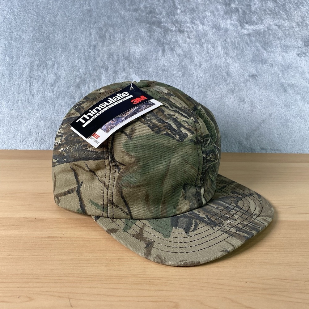 Vintage Realtree Camo Hat Size XL Insulated Ear Flap Hunting Made in USA 90s NWT
